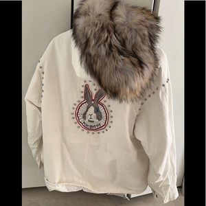 rabbit coat Off-season discount
